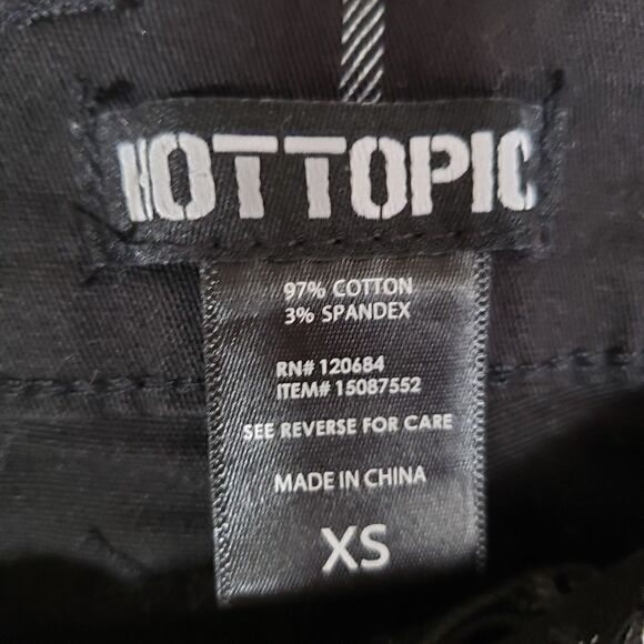 Hot Topic Checker Print Cargo Pants 90s Fall Casual Size XS - Picture 5 of 8